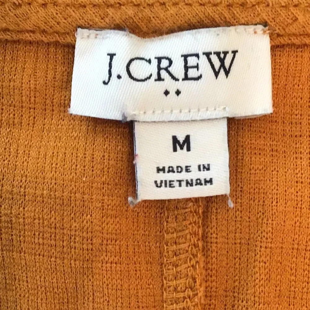J. Crew mustard yellow tie top - Picture 3 of 4